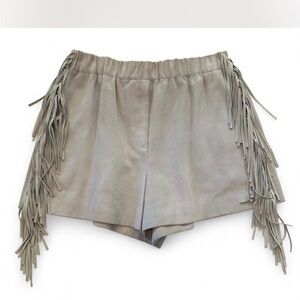 Philosophy Di Lorenzo Serafini Fringe Suede Shorts